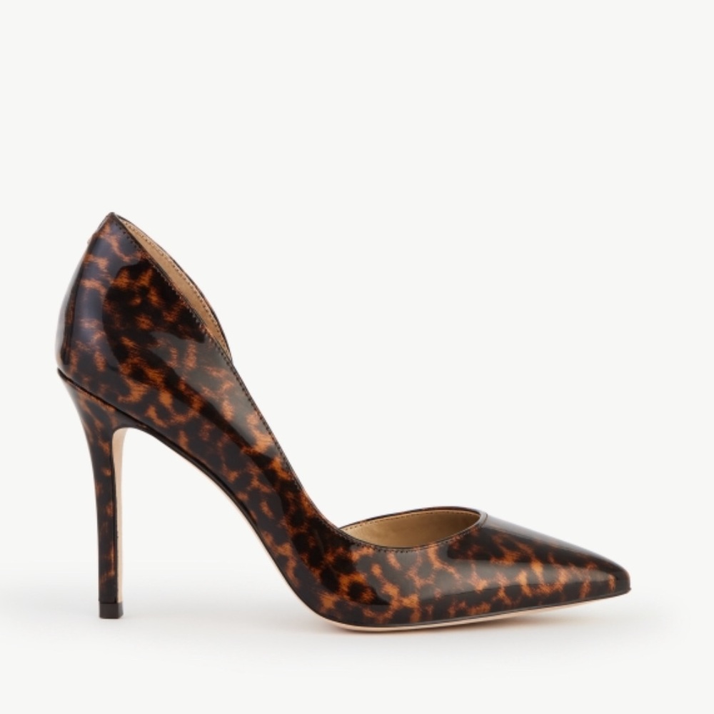 Shiloh Print Patent Leather Dorsay Pumps